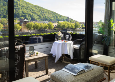 Helle Luxeriöse Dachterrassenwohnung zum Mieten im Heidelberg Suites Hotel
